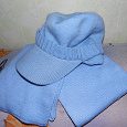 Отдается в дар Женская вязаная кепка+шарф, комплект. ОГ56-58