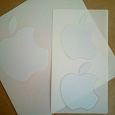 Отдается в дар Наклейки Apple (Эпл) 2 шт.