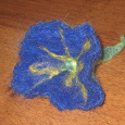 Отдается в дар Брошь — синий цветок