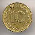 Отдается в дар монета 10 pfennig