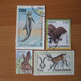 Отдается в дар почтовые марки-фауна