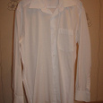 Отдается в дар Рубашка мужская, белая, ворот 42 см.