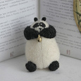 Отдается в дар Авторская игрушка — панда.
