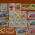 Отдается в дар Снова марки в основном Российские стандартные