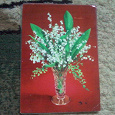 Отдается в дар Старые советские открытки с цветами, Ч.3.