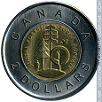 Отдается в дар Канада — 2 доллара 2011 UNC