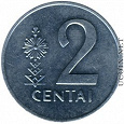 Отдается в дар Литва 2 цента 1991
