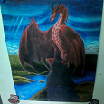 Отдается в дар Картина «дракон» (на фото она темнее, в реальности она ярче и насыщенней)