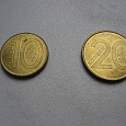 Отдается в дар Белорусские монетки 10 и 20