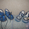 Отдается в дар матерчатые ботиночки-туфельки для малышей