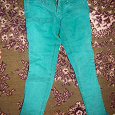 Отдается в дар джинсы зеленые на ХМ