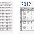 Отдается в дар Школьный календарик 2012 Германия