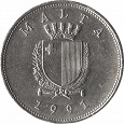 Отдается в дар Монета 1991 год, Мальта (1 лира)