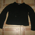 Отдается в дар Вязаный черный свитер 42-44