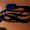 Отдается в дар Соединительный кабель VGA DE-15Hd 1.8m Black-Blue