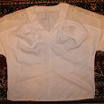 Отдается в дар Блузка белая винтажная, размер 52-54