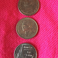 Отдается в дар Отдам в дар 3 монетки из Тайланда по 1 бату каждая — коллекционерам