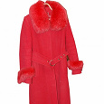 Отдается в дар Красное пальто 44-46 размера (б/у)