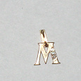 Отдается в дар Золотой кулончик в виде буквы М