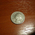 Отдается в дар Квотер 25 центов США 1967