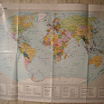 Отдается в дар Карта мира на немецком