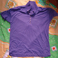 Отдается в дар рубашка-поло фиолетовая мужская