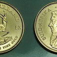 Отдается в дар Позолоченная монетка с Антилопой. Южная Африка.