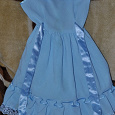 Отдается в дар Нежно-голубое платье на возраст 6-7 лет