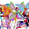 Отдается в дар Наклейки с Winx