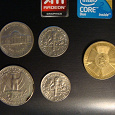 Отдается в дар Монеты: центы США и наша юбилейка 10 руб. 65 лет Победы
