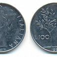 Отдается в дар 100 лир Италия 1981 года