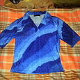 Отдается в дар Голубая футболка-блуза 40-42 XS