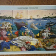 Отдается в дар Блок почтовых марок с острова Невис в Карибском море.