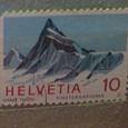 Отдается в дар Марка Швейцарии-1966г.Горы.(Гельвеция)