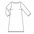 Отдается в дар Выкройка платья для пышной девушки, примерно 64 размер