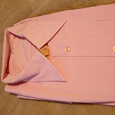 Отдается в дар Мужская рубашка розовая длинный рукав размер ворота 44