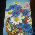 Отдается в дар три современные открытки (цветы)