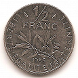 Отдается в дар 1/2 franc 1985