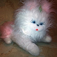 Отдается в дар Мягкая игрушка кошка розовая пушистая