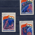 Отдается в дар 3 марки СССР «Международное сотрудничество в космос. СССР-Индия»