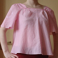 Отдается в дар Винтажная розовая блузка р.44