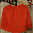 Отдается в дар Красная юбка из натурального шелка. (для девочки)