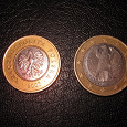 Отдается в дар Монеты: евро Германии и польский злотый
