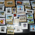 Отдается в дар Много почтовых марок Германии на кусочках конвертов. 6 фото.