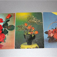 Отдается в дар Советские открытки, цветы, ч.2