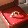 Отдается в дар серебряное кольцо с фианитом