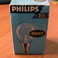 Отдается в дар Лампа накаливания Philips 40W