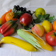 Отдается в дар Овощи-фрукты пластмассовые