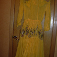 Отдается в дар Желтое ретро-платье (44-46)