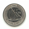 Отдается в дар Монета 50 ливров. Ливан (парусник)